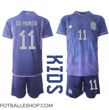 Argentina Angel Di Maria #11 Replika Bortedrakt Barn VM 2022 Kortermet (+ bukser)