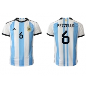 Argentina German Pezzella #6 Replika Hjemmedrakt VM 2022 Kortermet