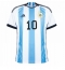 Argentina Lionel Messi #10 Replika Hjemmedrakt VM 2022 Kortermet