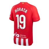 Atletico Madrid Alvaro Morata #19 Replika Hjemmedrakt 2023-24 Kortermet