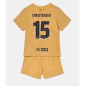 Barcelona Andreas Christensen #15 Replika Bortedrakt Barn 2022-23 Kortermet (+ bukser)