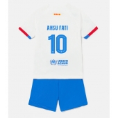 Barcelona Ansu Fati #10 Replika Bortedrakt Barn 2023-24 Kortermet (+ bukser)