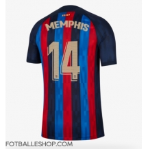 Barcelona Memphis Depay #14 Replika Hjemmedrakt 2022-23 Kortermet