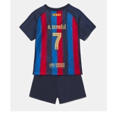Barcelona Ousmane Dembele #7 Replika Hjemmedrakt Barn 2022-23 Kortermet (+ bukser)