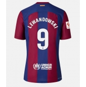 Barcelona Robert Lewandowski #9 Replika Hjemmedrakt 2023-24 Kortermet
