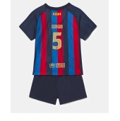 Barcelona Sergio Busquets #5 Replika Hjemmedrakt Barn 2022-23 Kortermet (+ bukser)