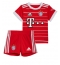 Bayern Munich Matthijs de Ligt #4 Replika Hjemmedrakt Barn 2022-23 Kortermet (+ bukser)