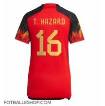 Belgia Thorgan Hazard #16 Replika Hjemmedrakt Dame VM 2022 Kortermet