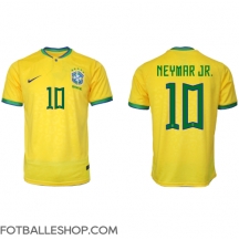 Brasil Neymar Jr #10 Replika Hjemmedrakt VM 2022 Kortermet