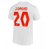 Canada Jonathan David #20 Replika Bortedrakt VM 2022 Kortermet
