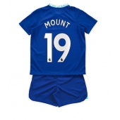 Chelsea Mason Mount #19 Replika Hjemmedrakt Barn 2022-23 Kortermet (+ bukser)