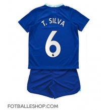 Chelsea Thiago Silva #6 Replika Hjemmedrakt Barn 2022-23 Kortermet (+ bukser)