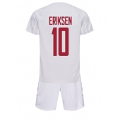 Danmark Christian Eriksen #10 Replika Bortedrakt Barn VM 2022 Kortermet (+ bukser)