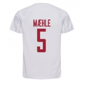 Danmark Joakim Maehle #5 Replika Bortedrakt VM 2022 Kortermet