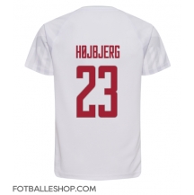 Danmark Pierre-Emile Hojbjerg #23 Replika Bortedrakt VM 2022 Kortermet