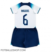 England Harry Maguire #6 Replika Hjemmedrakt Barn VM 2022 Kortermet (+ bukser)