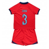 England Luke Shaw #3 Replika Bortedrakt Barn VM 2022 Kortermet (+ bukser)