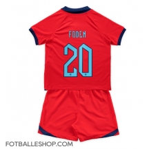 England Phil Foden #20 Replika Bortedrakt Barn VM 2022 Kortermet (+ bukser)