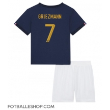 Frankrike Antoine Griezmann #7 Replika Hjemmedrakt Barn VM 2022 Kortermet (+ bukser)