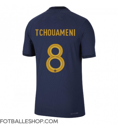 Frankrike Aurelien Tchouameni #8 Replika Hjemmedrakt VM 2022 Kortermet