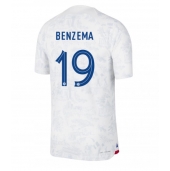 Frankrike Karim Benzema #19 Replika Bortedrakt VM 2022 Kortermet