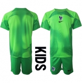 Frankrike Keeper Replika Bortedrakt Barn VM 2022 Kortermet (+ bukser)
