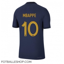 Frankrike Kylian Mbappe #10 Replika Hjemmedrakt VM 2022 Kortermet