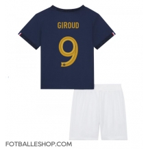 Frankrike Olivier Giroud #9 Replika Hjemmedrakt Barn VM 2022 Kortermet (+ bukser)