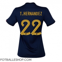 Frankrike Theo Hernandez #22 Replika Hjemmedrakt Dame VM 2022 Kortermet