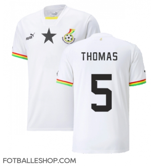 Ghana Thomas Partey #5 Replika Hjemmedrakt VM 2022 Kortermet