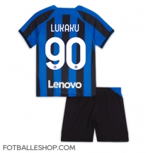 Inter Milan Romelu Lukaku #90 Replika Hjemmedrakt Barn 2022-23 Kortermet (+ bukser)