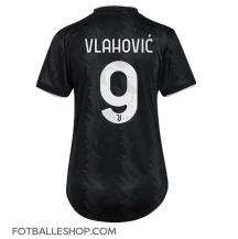 Juventus Dusan Vlahovic #9 Replika Bortedrakt Dame 2022-23 Kortermet