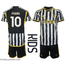Juventus Paul Pogba #10 Replika Hjemmedrakt Barn 2023-24 Kortermet (+ bukser)