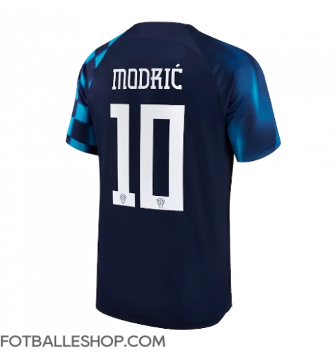 Kroatia Luka Modric #10 Replika Bortedrakt VM 2022 Kortermet