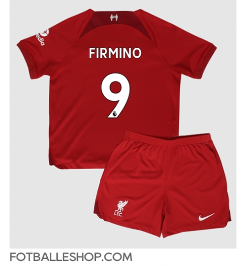 Liverpool Roberto Firmino #9 Replika Hjemmedrakt Barn 2022-23 Kortermet (+ bukser)