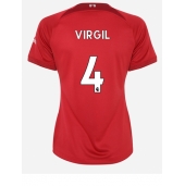 Liverpool Virgil van Dijk #4 Replika Hjemmedrakt Dame 2022-23 Kortermet
