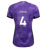 Liverpool Virgil van Dijk #4 Replika Tredjedrakt Dame 2023-24 Kortermet
