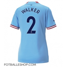 Manchester City Kyle Walker #2 Replika Hjemmedrakt Dame 2022-23 Kortermet
