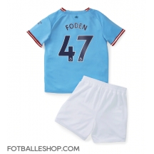 Manchester City Phil Foden #47 Replika Hjemmedrakt Barn 2022-23 Kortermet (+ bukser)