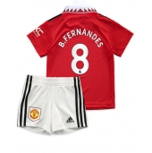 Manchester United Bruno Fernandes #8 Replika Hjemmedrakt Barn 2022-23 Kortermet (+ bukser)