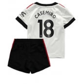 Manchester United Casemiro #18 Replika Bortedrakt Barn 2022-23 Kortermet (+ bukser)