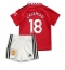 Manchester United Casemiro #18 Replika Hjemmedrakt Barn 2022-23 Kortermet (+ bukser)