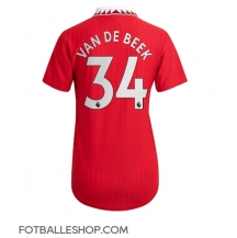 Manchester United Donny van de Beek #34 Replika Hjemmedrakt Dame 2022-23 Kortermet