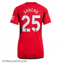 Manchester United Jadon Sancho #25 Replika Hjemmedrakt Dame 2023-24 Kortermet