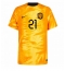Nederland Frenkie de Jong #21 Replika Hjemmedrakt VM 2022 Kortermet