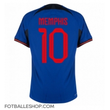 Nederland Memphis Depay #10 Replika Bortedrakt VM 2022 Kortermet