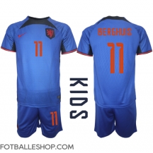Nederland Steven Berghuis #11 Replika Bortedrakt Barn VM 2022 Kortermet (+ bukser)