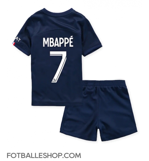 Paris Saint-Germain Kylian Mbappe #7 Replika Hjemmedrakt Barn 2022-23 Kortermet (+ bukser)