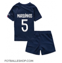 Paris Saint-Germain Marquinhos #5 Replika Hjemmedrakt Barn 2022-23 Kortermet (+ bukser)
