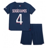 Paris Saint-Germain Sergio Ramos #4 Replika Hjemmedrakt Barn 2023-24 Kortermet (+ bukser)